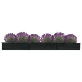 Galvanized anthracite steel garden bed 480x80x45 cm by vidaXL, Pots and planters - Ref: Foro24-47067, Price: 94,03 €, Discoun...