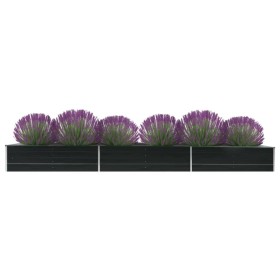 Gartenbeet aus verzinktem Stahl anthrazit 480x80x45 cm von vidaXL, Töpfe und Pflanzgefäße - Ref: Foro24-47067, Preis: 89,75 €...