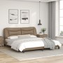 Cappuccino synthetic leather headboard bed frame 180x200cm by , Beds and slatted bases - Ref: Foro24-3208020, Price: 240,89 €...