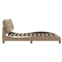 Cappuccino synthetic leather headboard bed frame 180x200cm by , Beds and slatted bases - Ref: Foro24-3208020, Price: 240,89 €...