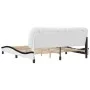 Estructura de cama con cabecero cuero sintético blanco y negro de , Camas y somieres - Ref: Foro24-3208022, Precio: 261,70 €,...