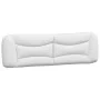 Bed frame with black and white synthetic leather headboard by , Beds and slatted bases - Ref: Foro24-3208022, Price: 261,72 €...