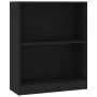 Black engineered wood shelf 60x24x76 cm by vidaXL, Bookcases and shelves - Ref: Foro24-800856, Price: 39,23 €, Discount: %