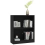 Black engineered wood shelf 60x24x76 cm by vidaXL, Bookcases and shelves - Ref: Foro24-800856, Price: 39,53 €, Discount: %