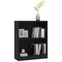 Black engineered wood shelf 60x24x76 cm by vidaXL, Bookcases and shelves - Ref: Foro24-800856, Price: 39,23 €, Discount: %