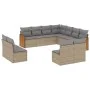 11-piece garden sofa set with beige synthetic rattan cushions by , Garden sets - Ref: Foro24-3227767, Price: 673,41 €, Discou...