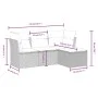 Garden sofa set with cushions 4 pieces beige synthetic rattan by , Garden sets - Ref: Foro24-3263114, Price: 279,13 €, Discou...