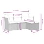 Gartensofa-Set mit Kissen, 4-teilig, beiges synthetisches Rattan von , Gartensets - Ref: Foro24-3263114, Preis: 272,89 €, Rab...