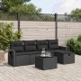 Set de sofás de jardín 6 piezas y cojines ratán sintético negro de , Conjuntos de jardín - Ref: Foro24-3263781, Precio: 375,7...