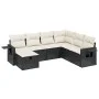 7-piece garden dining set and black synthetic rattan cushions by , Garden sets - Ref: Foro24-3263832, Price: 418,65 €, Discou...