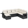 7-teiliges Garten-Essset und schwarze Kissen aus synthetischem Rattan von , Gartensets - Ref: Foro24-3263832, Preis: 397,82 €...