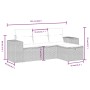 4-teilige Gartensofagarnitur mit schwarzen synthetischen Rattankissen von , Gartensets - Ref: Foro24-3264372, Preis: 246,28 €...