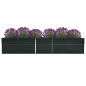 Bett aus verzinktem Stahl anthrazitgrau 400x80x45 cm von vidaXL, Töpfe und Pflanzgefäße - Ref: Foro24-47059, Preis: 92,48 €, ...