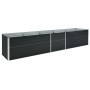 Bett aus verzinktem Stahl anthrazitgrau 400x80x45 cm von vidaXL, Töpfe und Pflanzgefäße - Ref: Foro24-47059, Preis: 92,48 €, ...
