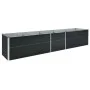 Bett aus verzinktem Stahl anthrazitgrau 400x80x45 cm von vidaXL, Töpfe und Pflanzgefäße - Ref: Foro24-47059, Preis: 87,23 €, ...