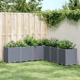 Gray PP planter 160x160x53 cm by , Pots and planters - Ref: Foro24-367866, Price: 201,48 €, Discount: %