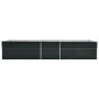 Arriate de acero galvanizado gris antracita 400x80x45 cm de vidaXL, Maceteros y jardineras - Ref: Foro24-47059, Precio: 82,98...