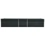 Arriate de acero galvanizado gris antracita 400x80x45 cm de vidaXL, Maceteros y jardineras - Ref: Foro24-47059, Precio: 87,23...