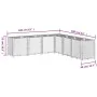 Gray PP planter 160x160x53 cm by , Pots and planters - Ref: Foro24-367866, Price: 201,48 €, Discount: %