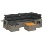 7-piece garden sofa set with gray PE rattan cushions by , Garden sets - Ref: Foro24-3264952, Price: 412,76 €, Discount: %
