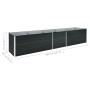 Bett aus verzinktem Stahl anthrazitgrau 400x80x45 cm von vidaXL, Töpfe und Pflanzgefäße - Ref: Foro24-47059, Preis: 92,48 €, ...