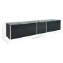 Bett aus verzinktem Stahl anthrazitgrau 400x80x45 cm von vidaXL, Töpfe und Pflanzgefäße - Ref: Foro24-47059, Preis: 87,23 €, ...