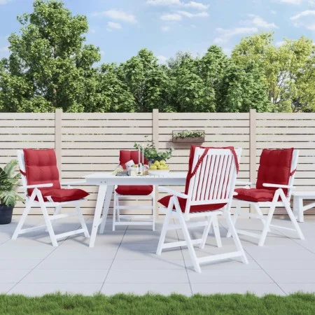 Low back chair cushions 4 pcs red red Oxford fabric by , Cushions for chairs and sofas - Ref: Foro24-377699, Price: 95,01 €, ...