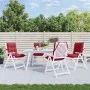 Niedriglehner-Stuhlkissen, 4 Stück, roter roter Oxford-Stoff von , Kissen für Stühle und Sofas - Ref: Foro24-377699, Preis: 1...
