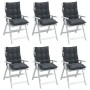 Low back chair cushions 6 pcs anthracite gray Oxford fabric by , Cushions for chairs and sofas - Ref: Foro24-377673, Price: 1...