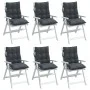 Low back chair cushions 6 pcs anthracite gray Oxford fabric by , Cushions for chairs and sofas - Ref: Foro24-377673, Price: 1...