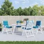 Kissen für niedrige Rückenlehne, 4 Stück, hellblauer Oxford-Stoff von , Kissen für Stühle und Sofas - Ref: Foro24-377684, Pre...
