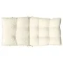 Cojines para silla con respaldo bajo 4 uds tela Oxford crema de , Cojines para sillas y sofás - Ref: Foro24-377678, Precio: 8...