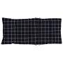 High back chair cushions 2 pcs black plaid fabric by , Cushions for chairs and sofas - Ref: Foro24-377650, Price: 46,38 €, Di...