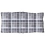Low back chair cushions 6 pcs gray plaid Oxford fabric by , Cushions for chairs and sofas - Ref: Foro24-377715, Price: 132,06...