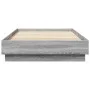 Bed frame with LED lights Sonoma gray 90x200 cm by , Beds and slatted bases - Ref: Foro24-839516, Price: 106,04 €, Discount: %