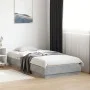 Concrete gray bed frame with LED lights 75x190 cm by , Beds and slatted bases - Ref: Foro24-839549, Price: 96,99 €, Discount: %