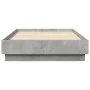 Concrete gray bed frame with LED lights 75x190 cm by , Beds and slatted bases - Ref: Foro24-839549, Price: 96,99 €, Discount: %