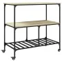 Sonoma oak engineered wood kitchen cart 100x50x95 cm by , Kitchen and dining carts - Ref: Foro24-842307, Price: 96,45 €, Disc...