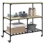 Sonoma oak engineered wood kitchen cart 100x50x95 cm by , Kitchen and dining carts - Ref: Foro24-842307, Price: 96,45 €, Disc...