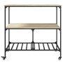 Küchenwagen aus Sonoma-Eichenholzwerkstoff, 100 x 50 x 95 cm von , Küchen- und Speisewagen - Ref: Foro24-842307, Preis: 97,80...