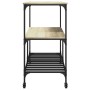 Küchenwagen aus Sonoma-Eichenholzwerkstoff, 100 x 50 x 95 cm von , Küchen- und Speisewagen - Ref: Foro24-842307, Preis: 97,80...