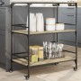 Küchenwagen aus Sonoma-Eichenholzwerkstoff, 100,5 x 50 x 105 cm von , Küchen- und Speisewagen - Ref: Foro24-842332, Preis: 79...