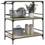 Küchenwagen aus Sonoma-Eichenholzwerkstoff, 100,5 x 50 x 105 cm von , Küchen- und Speisewagen - Ref: Foro24-842332, Preis: 78...