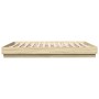 Bed frame with LED lights Sonoma oak 180x200 cm by , Beds and slatted bases - Ref: Foro24-3209774, Price: 154,15 €, Discount: %
