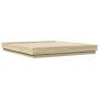 Bed frame with LED lights Sonoma oak 180x200 cm by , Beds and slatted bases - Ref: Foro24-3209774, Price: 154,15 €, Discount: %