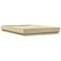 Bed frame with LED lights Sonoma oak 160x200 cm by , Beds and slatted bases - Ref: Foro24-3209781, Price: 148,82 €, Discount: %