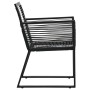 Gartenstühle 2 Einheiten aus schwarzem PVC-Rattan von vidaXL, Gartenstühle - Ref: Foro24-48572, Preis: 174,17 €, Rabatt: %