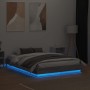 Bed frame with LED lights Sonoma gray 120x190 cm by , Beds and slatted bases - Ref: Foro24-3209826, Price: 133,02 €, Discount: %
