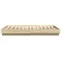 Estructura de cama con luces LED roble Sonoma 140x200 cm de , Camas y somieres - Ref: Foro24-3209795, Precio: 141,28 €, Descu...