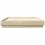 Estructura de cama madera de ingeniería roble Sonoma 140x190 cm de , Camas y somieres - Ref: Foro24-3209872, Precio: 125,51 €...